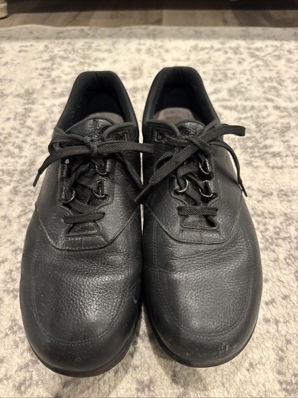 SAS Black Pebbled Leather Lace Shoes Mens Size 9.5 M